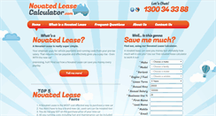 Desktop Screenshot of novatedleasecalculator.com